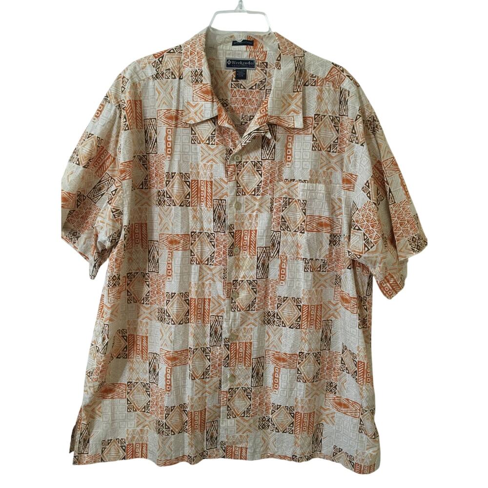 Men's Weekender Casual Lifestyle 100% Finest Cotton XL Button Up Shirt